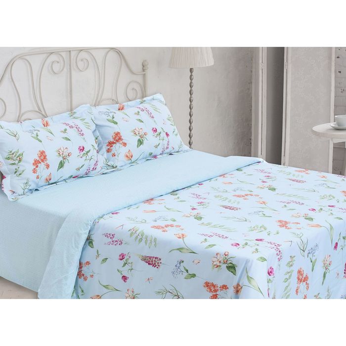 Постельное бельё "Этель" Premium 2 сп. Флора, размер 180х210 см, 220х240 см, 50х70 + 5 см - 2 шт.
