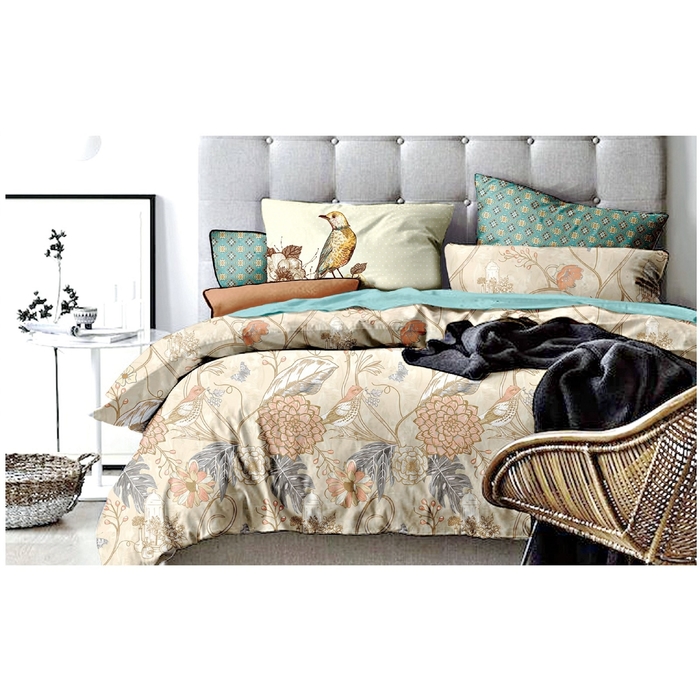 Постельное бельё "Этель" 1.5 сп. Райский сад, размер 150х210 см, 150х210 см, 50х70 ± 3 см - 2 шт.