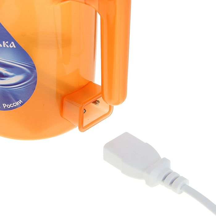 Чайник электрический "Капелька", 0.5 л, 600 Вт, оранжевый