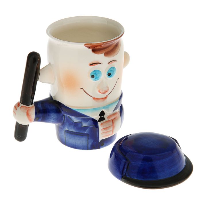 Кружка подарочная "Милиционер с Кепи" 0,6 л, в коробке