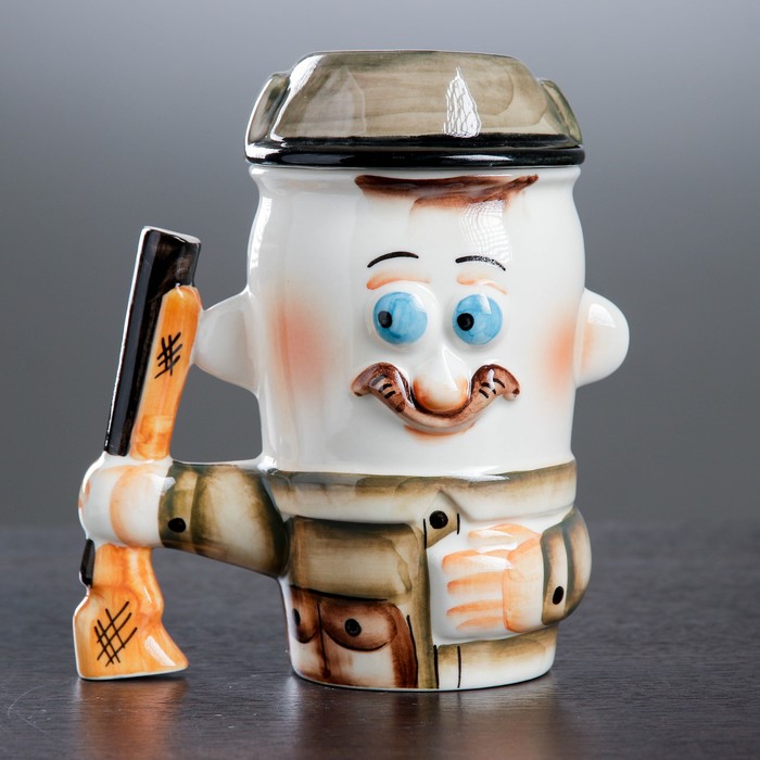 Кружка подарочная "Охотник с Панамой" 0,6 л, в коробке