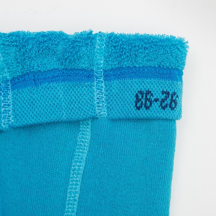 Колготки детские плюшевые С207(Л) цвет бирюза, рост 92-98