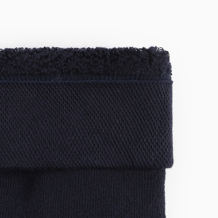 Колготки детские плюшевые С207(Л) цвет темно-синий, рост 134-140