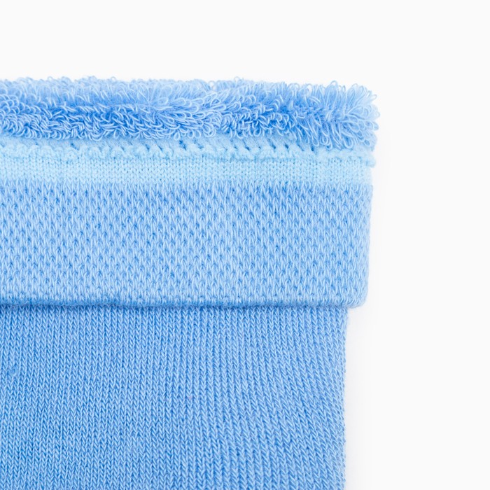 Колготки детские плюшевые С661(Л) цвет голубой, принт МИКС, рост 104-110