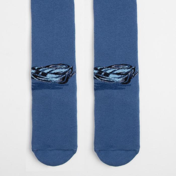 Колготки детские плюшевые С661(Л) цвет деним, рост 116-122