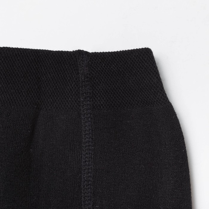 Легинсы детские плюшевые С504(Л) цвет чёрный, рост 116-122