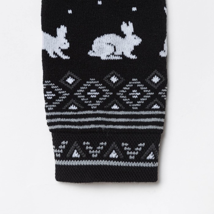 Легинсы детские плюшевые С504(Л) цвет чёрный, рост 98-104