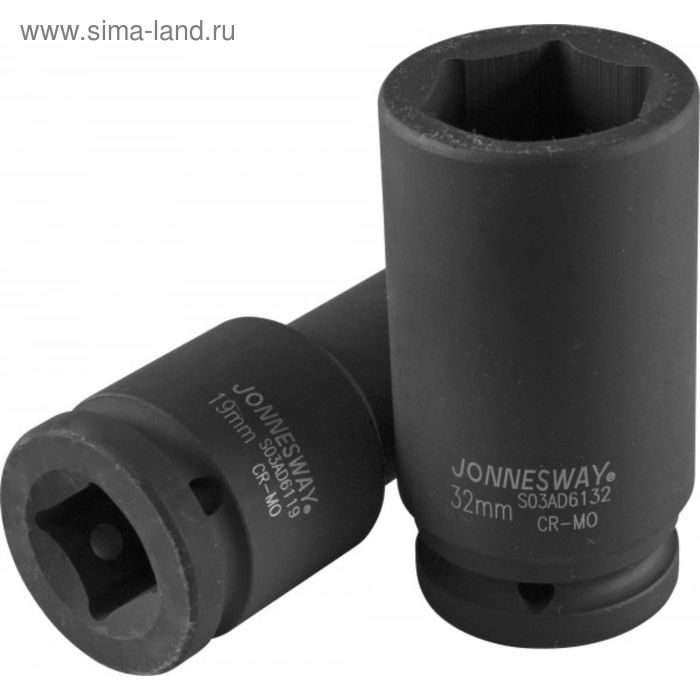 

Головка торцевая Jonnesway S03AD6144, удлиненная, 3/4", 44 мм