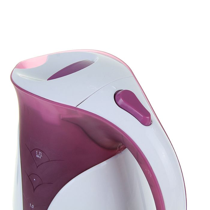Чайник электрический LIRA LR 0101 purp, 2200 Вт, 220 В, 1,7л. бело-фиолетовый
