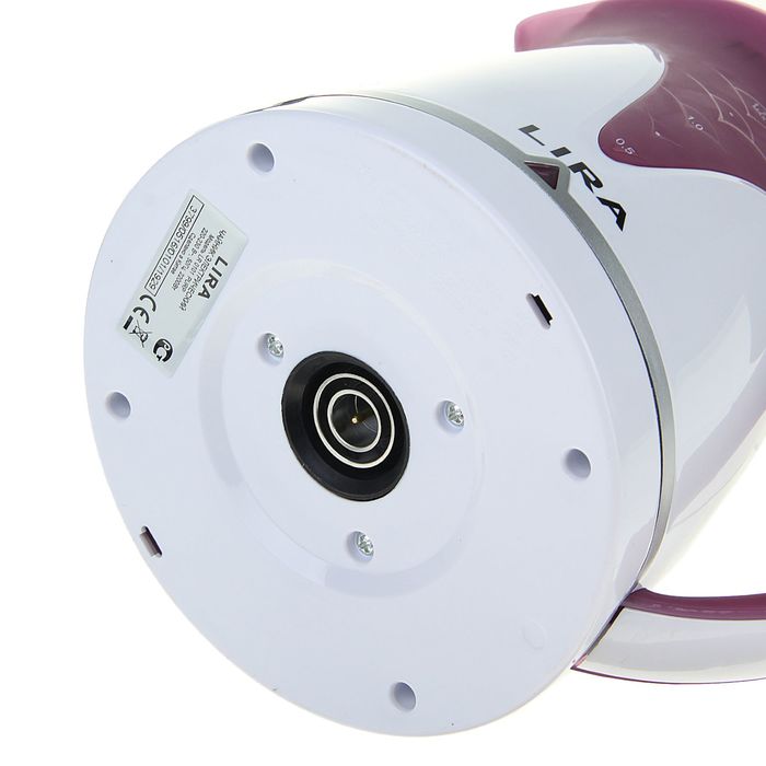 Чайник электрический LIRA LR 0101 purp, 2200 Вт, 220 В, 1,7л. бело-фиолетовый