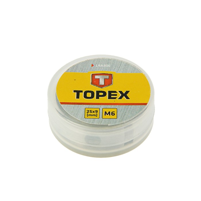 Плашка TOPEX, M6, 25 x 9 мм
