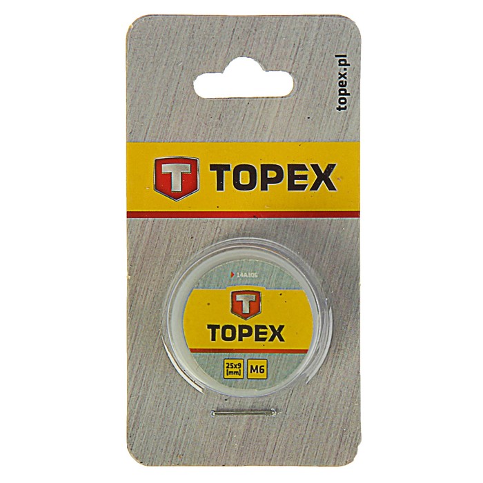 Плашка TOPEX, M6, 25 x 9 мм