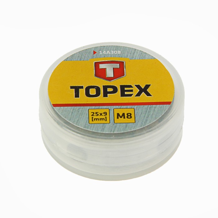 Плашка TOPEX, M8, 25 x 9 мм