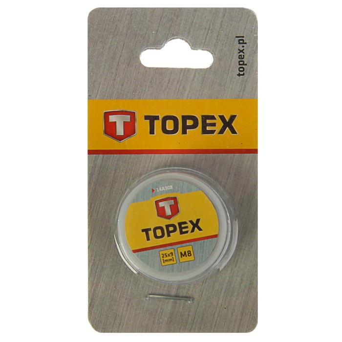 Плашка TOPEX, M8, 25 x 9 мм