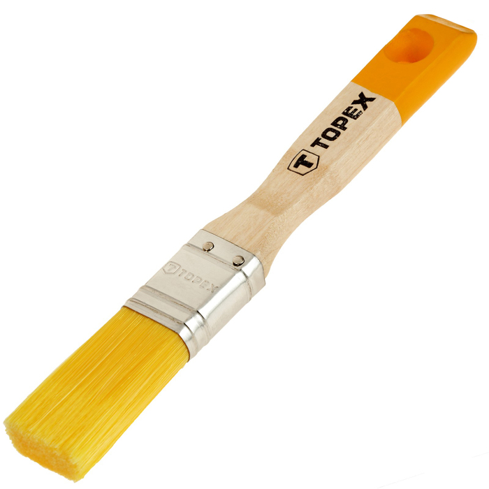 Кисть плоская TOPEX "Эксперт", 25 мм, ручка дерево, смешанная щетина, для пропиток