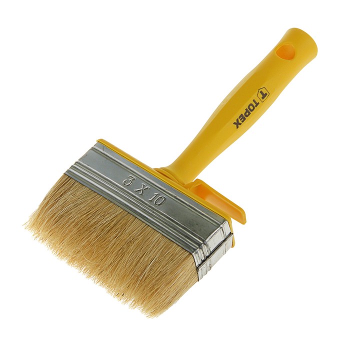 Кисть-макловица TOPEX Стандарт, 30х100 мм, ручка пластик, натуральная щетина