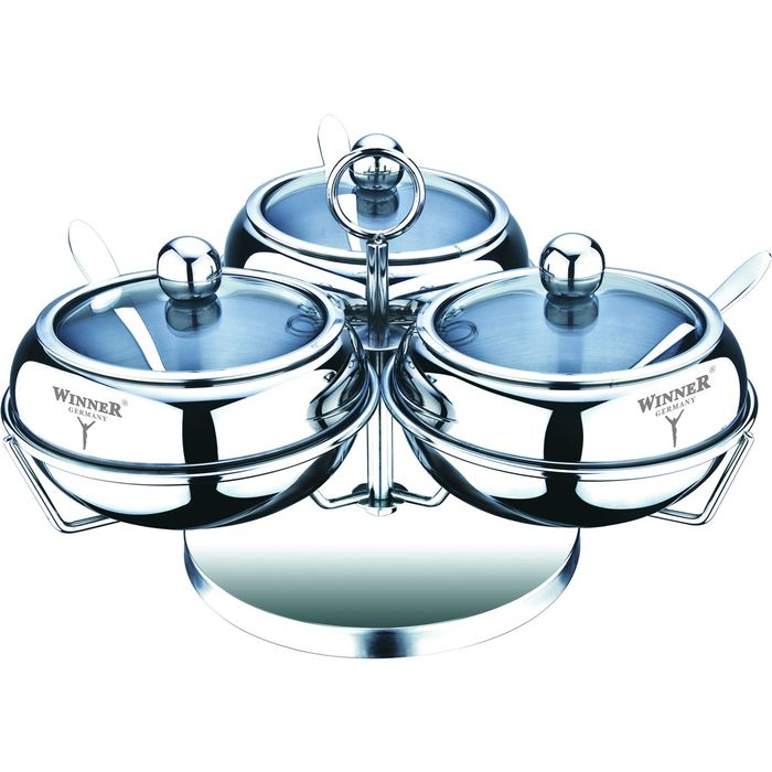 3 сахарницы по 460 мл.  Winner