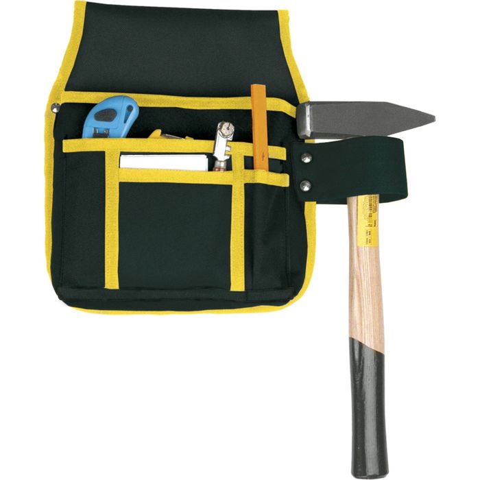 Карман TOPEX, для инструмента, 4 гнезда, петля для молотка