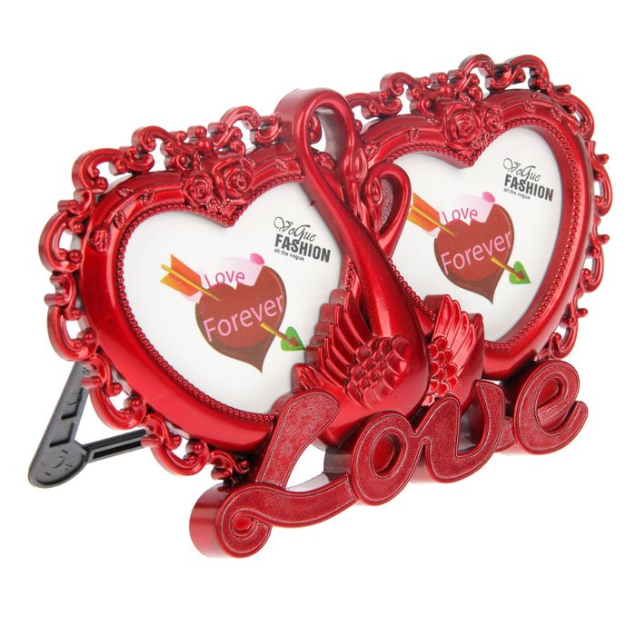 Фоторамка на 2 фото "Лебеди - Love"