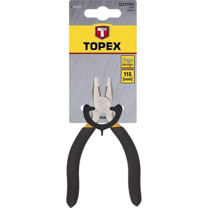 Плоскогубцы комбинированные прецизионные TOPEX, 115 мм