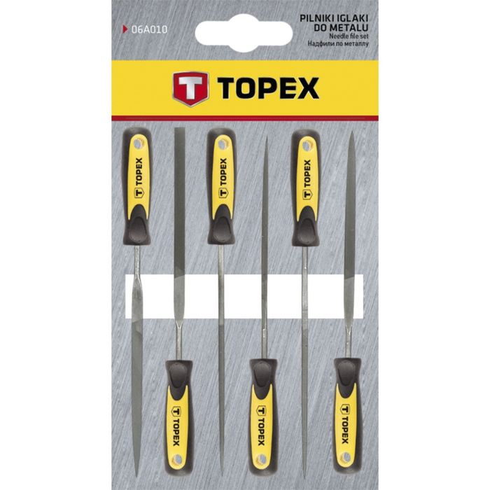 Надфили TOPEX, набор 6 шт.