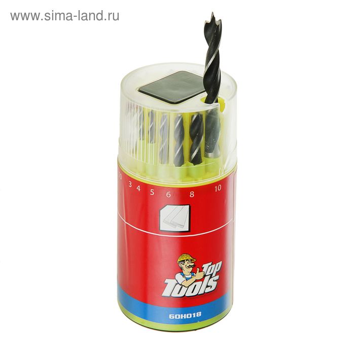 

Набор сверл Top Tools 60H018, металл/бетон/дерево, d=3-10 мм, 18 шт