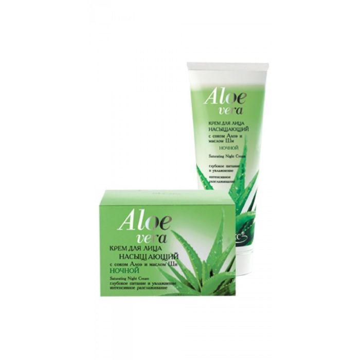 Крем для лица Bitэкс aloe vera, насыщающий ночной, 75 мл