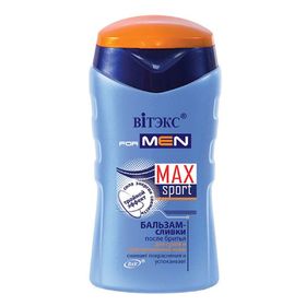 

Бальзам-сливки после бритья Bitэкс for men max sport, для сухой и чувствительной кожи, 150 мл