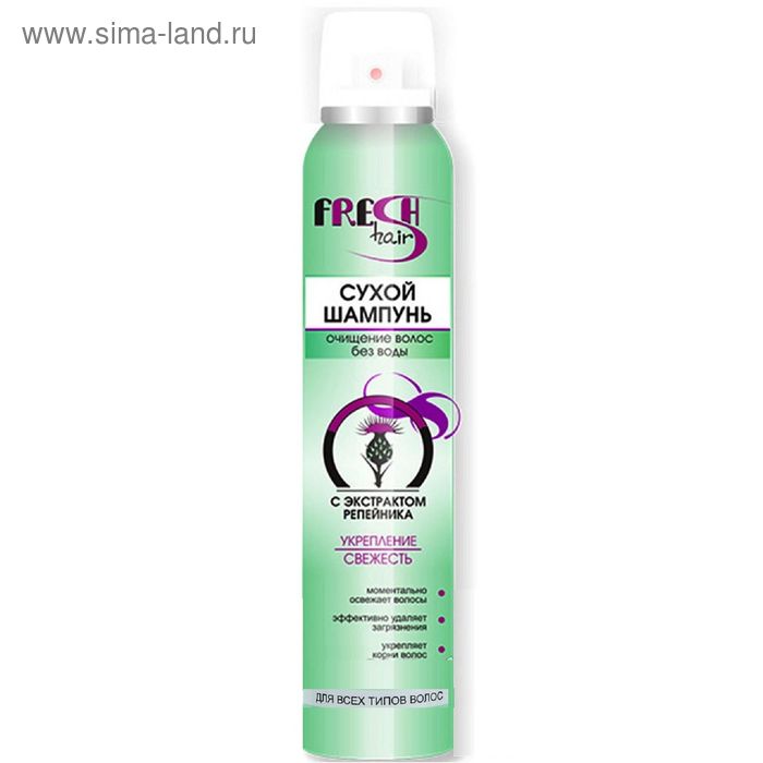   Сима-Ленд Сухой шампунь для волос ВITЭКС Fresh Hair с экстрактом репейника, 200 мл