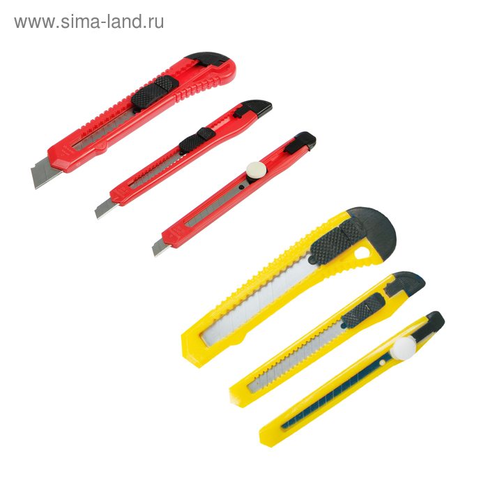 фото Набор ножей универсальных top tools, 3 шт, корпус пластик, 9 мм, 18 мм