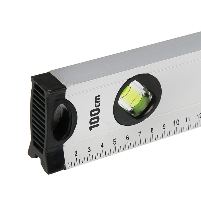 Уровень TOPEX, 100 см, алюминиевый, 5 глазков 0, 1.5, 3.5, 45, 90°, ручка, для труб