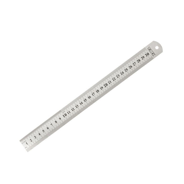 Линейка TOPEX, 300 мм, нержавеющая сталь