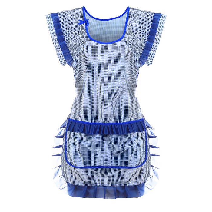 Фартук «Анюта», цвет васильковый