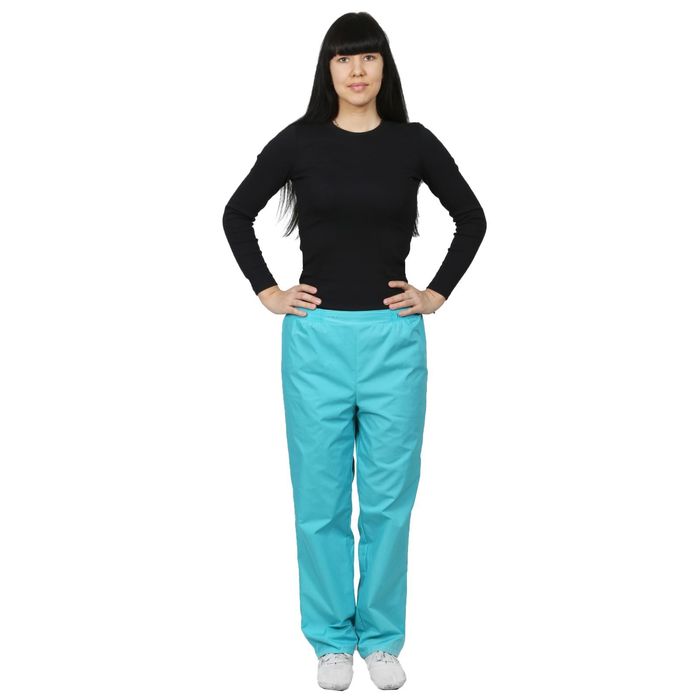 Брюки, модели 83, 66, размер 42, рост 158-164 см, цвет бирюзовый