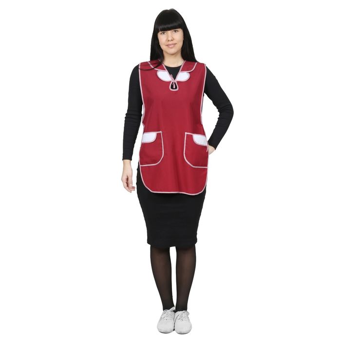 Фартук "Стрекоза", размер 42-50, рост 158-164 см, цвет бордовый