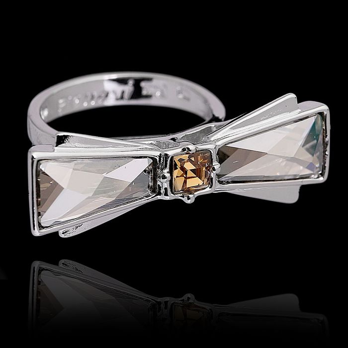 Кольцо "Ксантия", размер 19, цвет серый в серебре