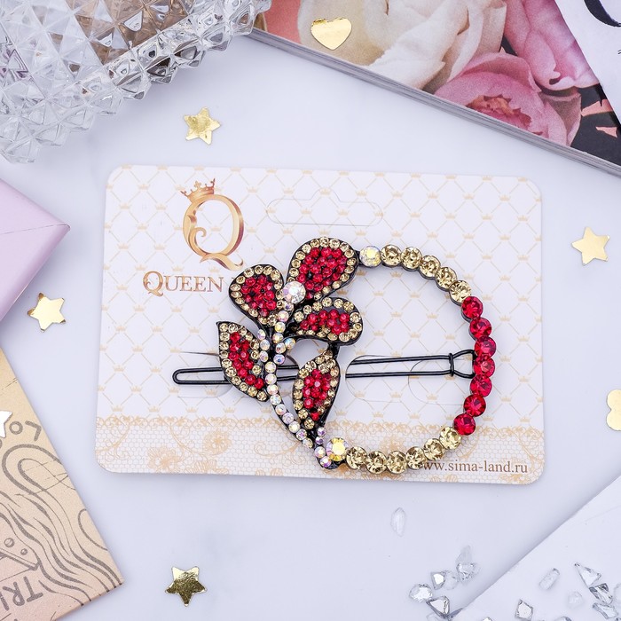 Зажим для волос "Аланж" лилия на кольце