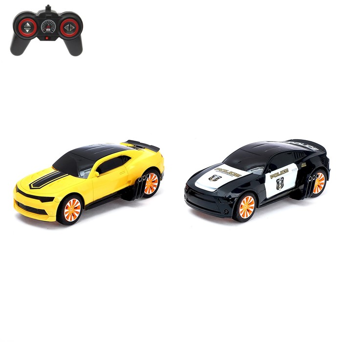 Игровой набор машин "Полицейский патруль", радиоуправляемые, световые и звуковые эффекты, работают от батареек