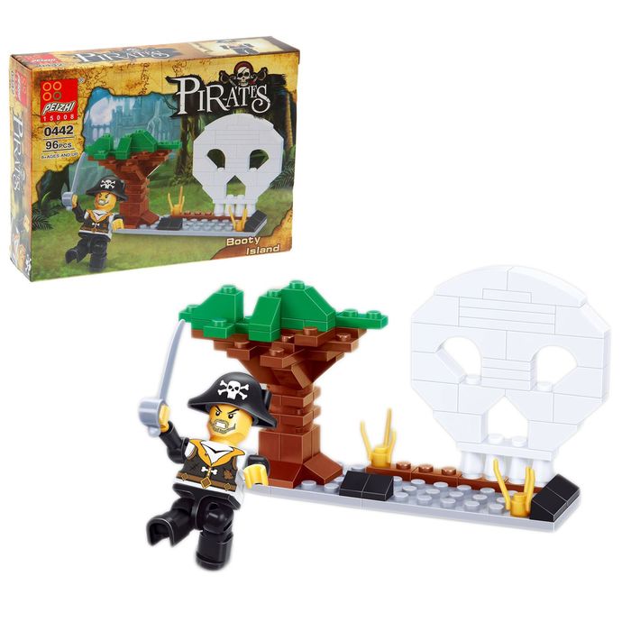Конструктор «Крепость пирата», 96 деталей