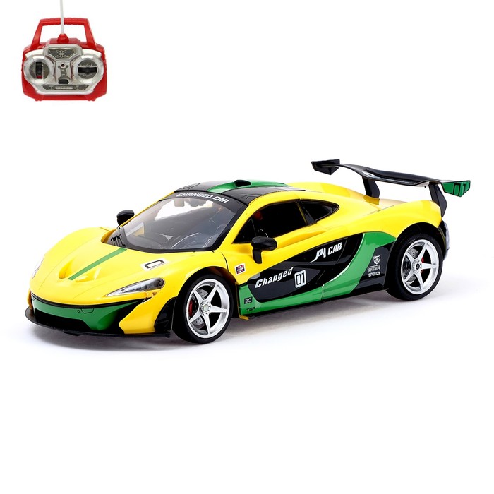 Машина радиоуправляемая "Гиперкар", с аккумулятором, открываются двери, световые эффекты, МИКС