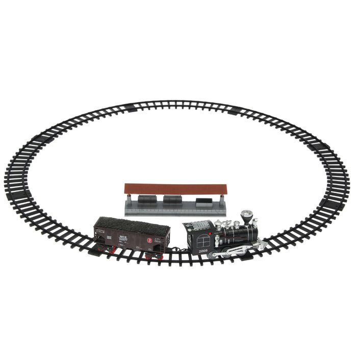 Железная дорога "Классик товарный", со светозвуковыми эффектами, протяжённость пути 2,04 м