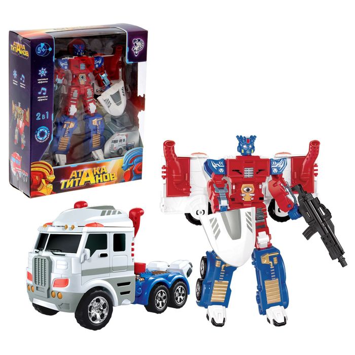 Робот-трансформер «Грузовик», цвета МИКС
