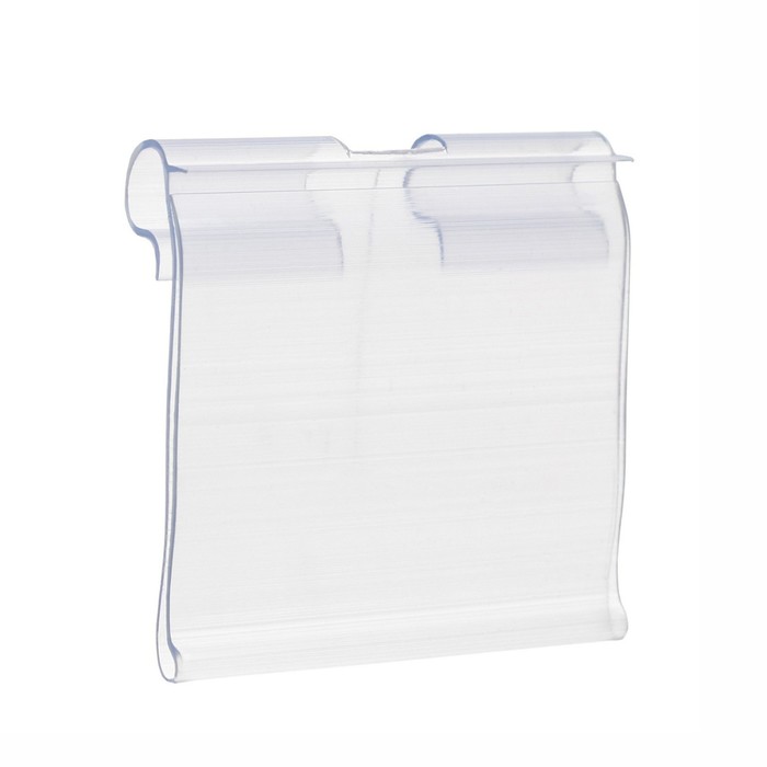 Ценникодержатель на крючок откидной 5*3,9, цвет прозрачный