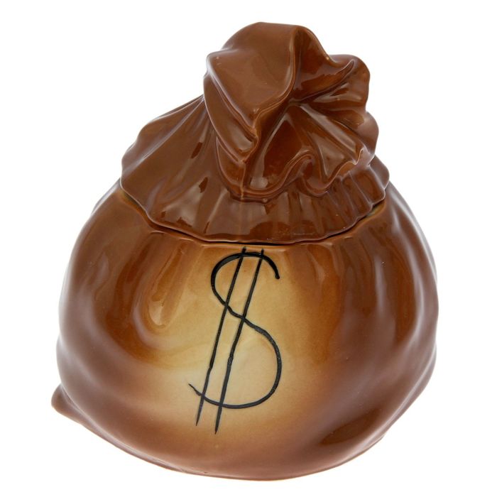 Сахарница "Мешок Доллар" 0,9 л