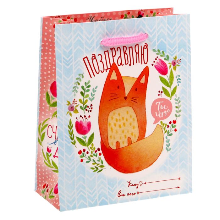 Пакет ламинированный вертикальный «Ты чудо», S 11 × 14 × 5,5 см