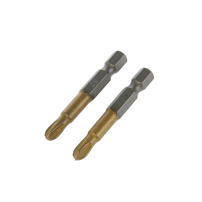 Набор бит TUNDRA premium, сталь S2, нитрид-титановое покрытие, 2 шт, 50 мм, PH3