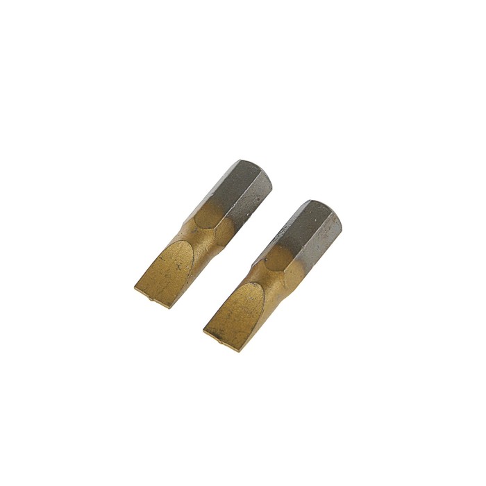 Набор бит TUNDRA premium, сталь S2, нитрид-титановое покрытие, 2 шт, 25 мм, SL6