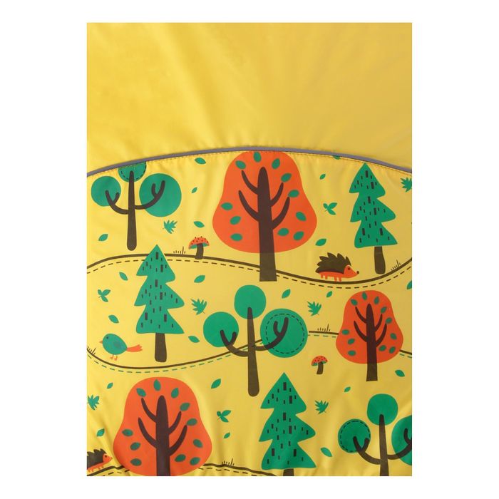 Санки-коляска "Зоопарк", цвет лимонный