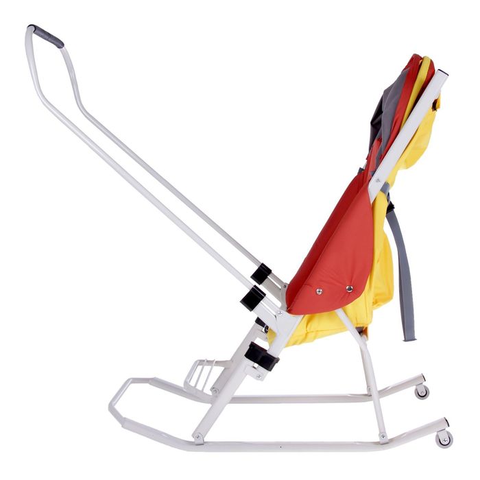 Санки-коляска "Зоопарк", цвет лимонный