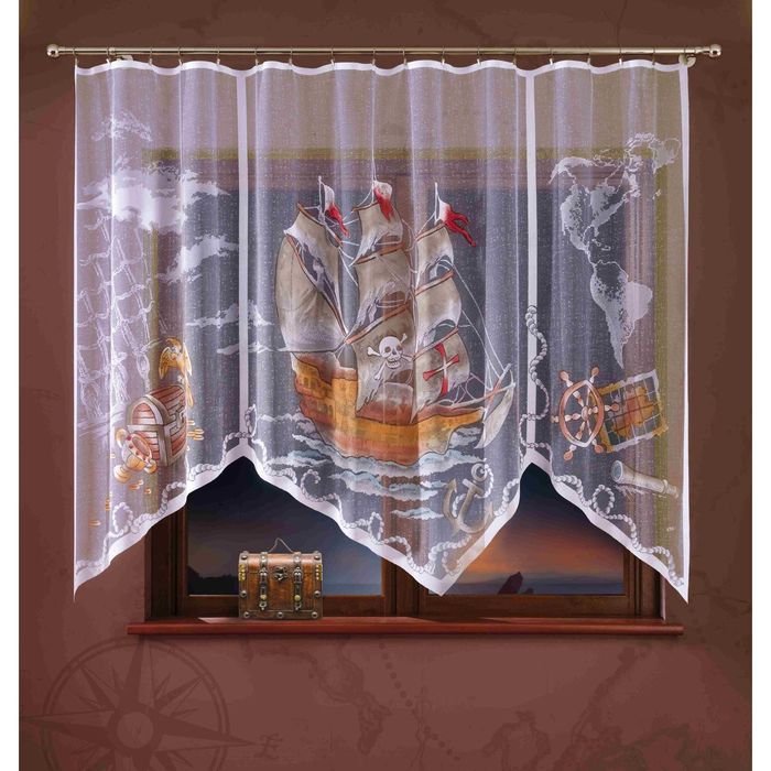 Гардина, размер 300х180 см, белый 722А